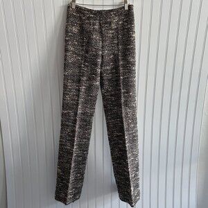 Vintage Y2K Valentino Tweed High Rise Office Siren Wide Boot Trouser Pants